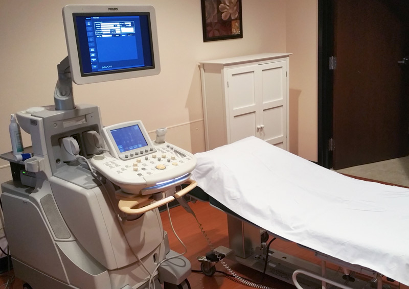 Ultrasound room and equipment